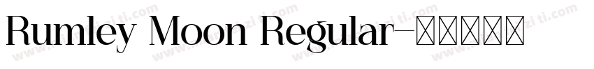 Rumley Moon Regular字体转换